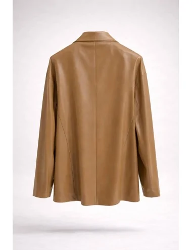 Giacca in ecopelle over-size 2