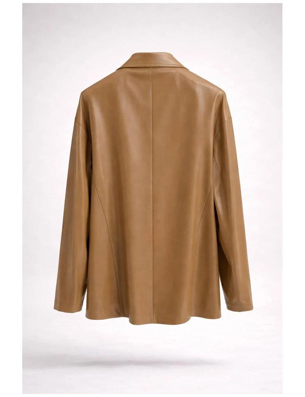 Giacca in ecopelle over-size