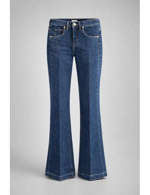 Jeans Blu Scuro A Zampa