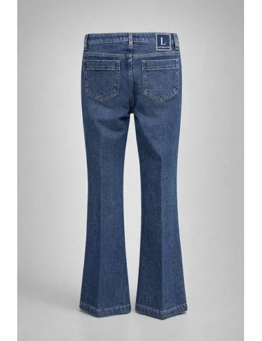 Jeans Blu Scuro A Zampa 2
