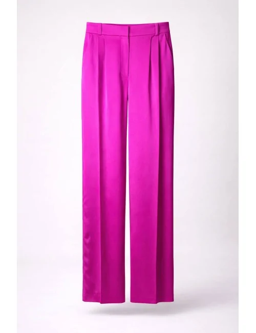 Pantalone Fucsia Con Pence