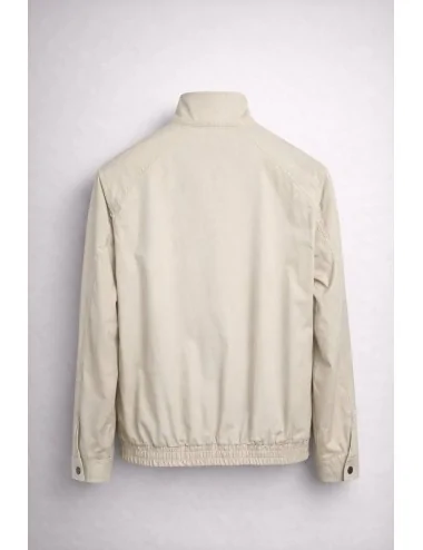 Giubbino beige in cotone 2