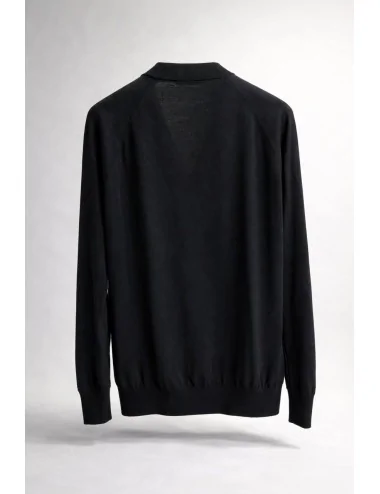 Cardigan nero in cotone 2