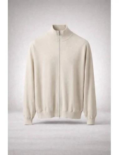Cardigan con zip