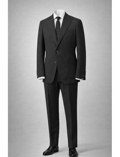 Giacca nera monopetto