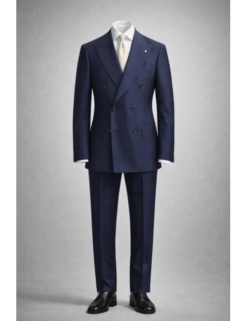 Abito blu doppiopetto