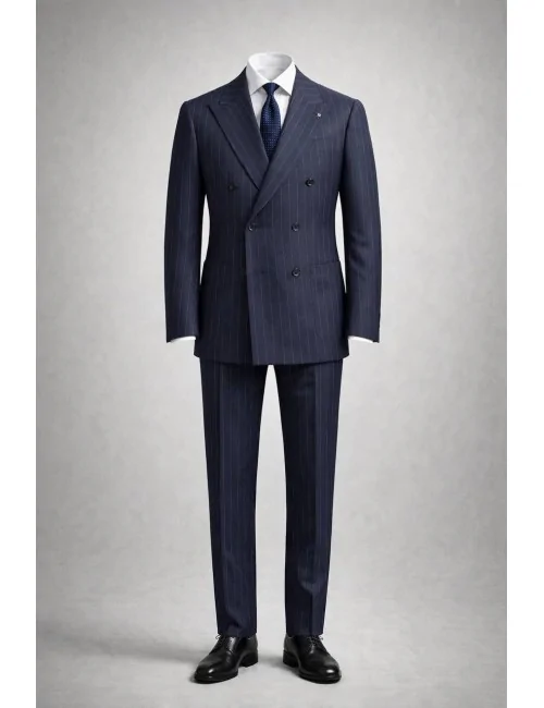 Abito doppiopetto gessato