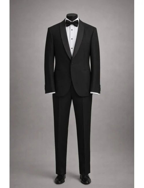 Abito sciallato in grogrè