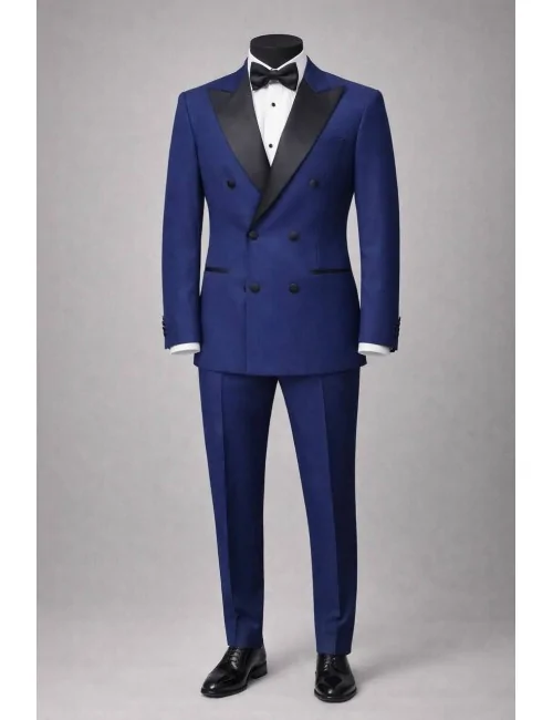 Abito bluette doppiopetto