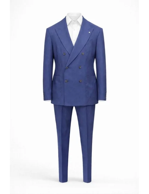 Abito blu doppiopetto
