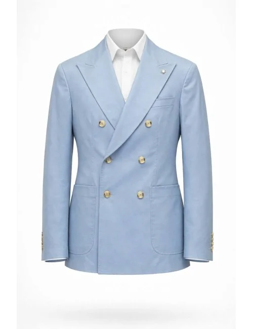 Giacca doppiopetto in cotone