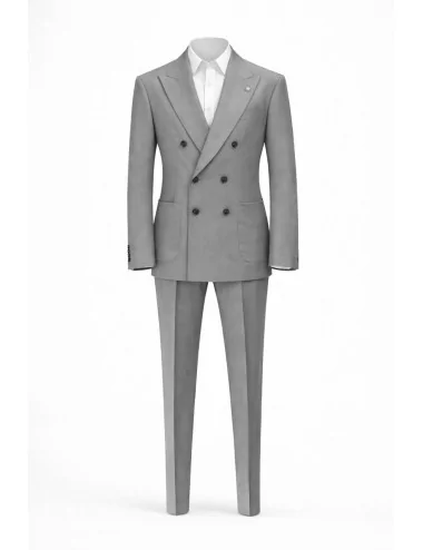 Abito grigio doppiopetto