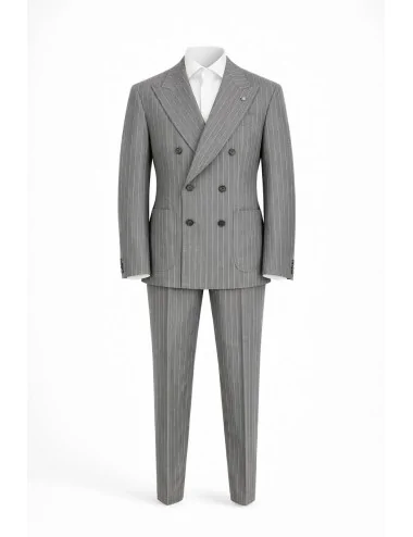 Abito Gessato Grigio