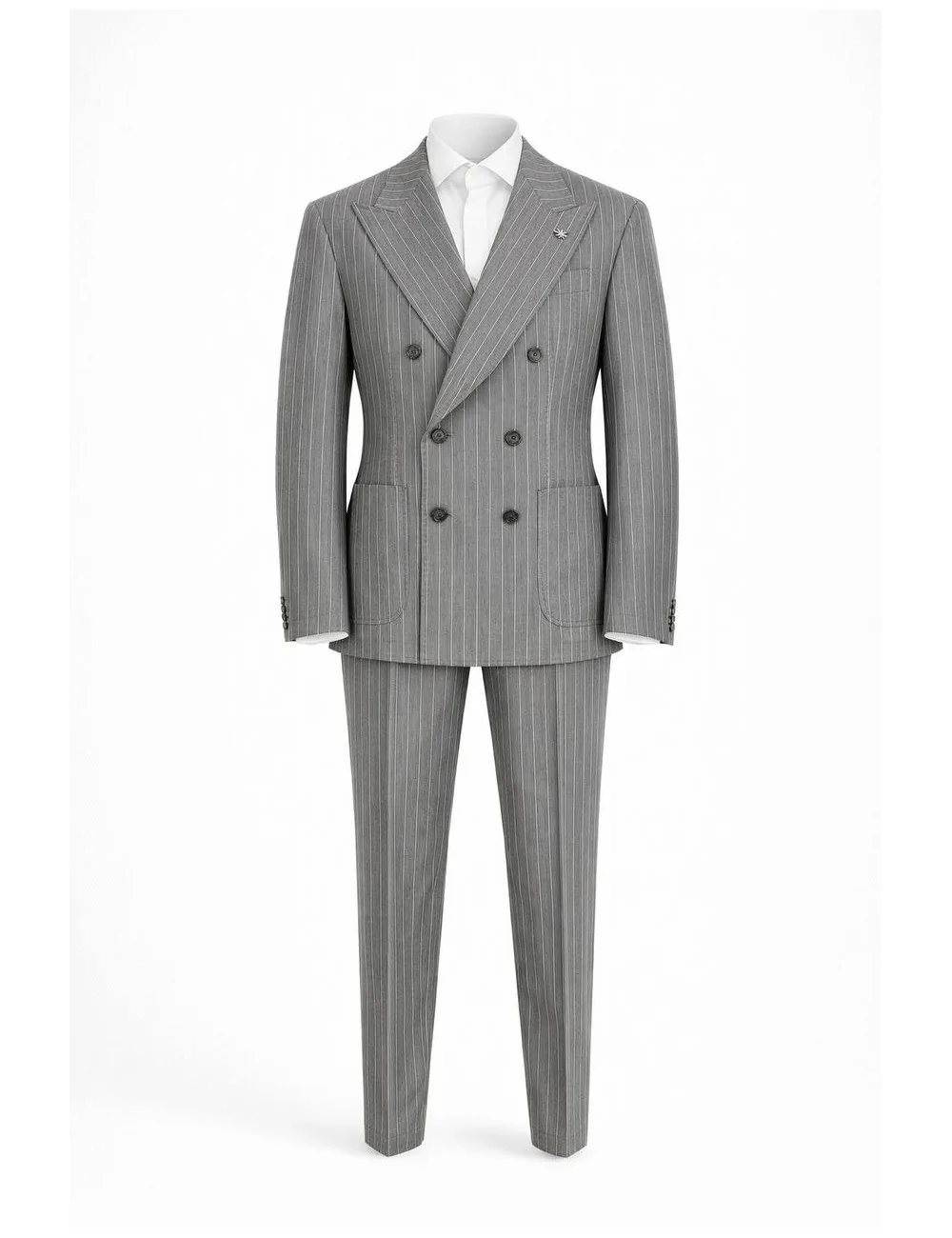 Abito Gessato Grigio