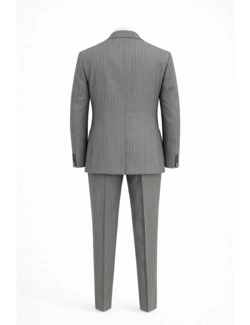 Abito Gessato Grigio