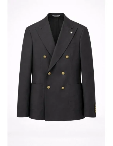 Giacca nera doppiopetto