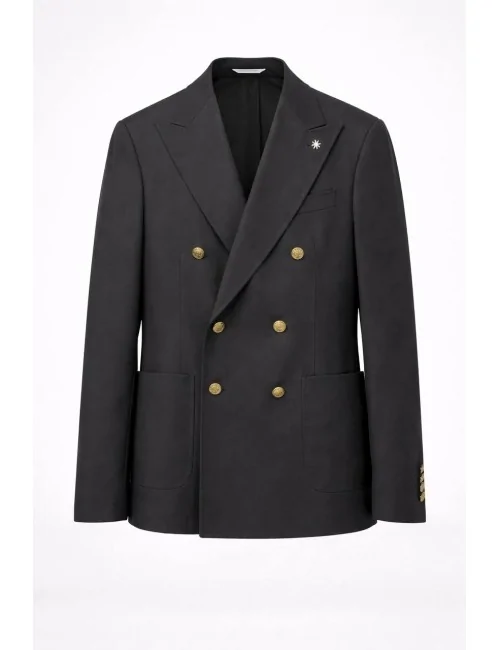 Giacca nera doppiopetto