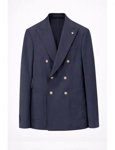 Giacca blu doppiopetto