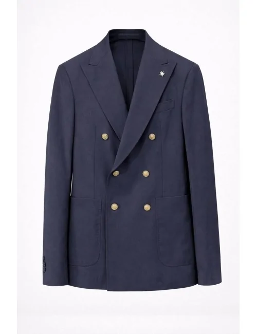 Giacca blu doppiopetto