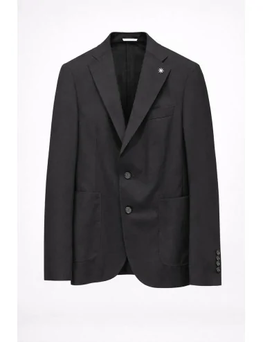 Giacca nera monopetto