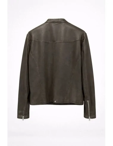 Giubbino di pelle traforato 2