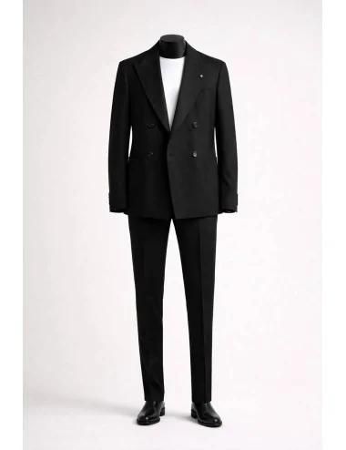 Abito nero doppiopetto