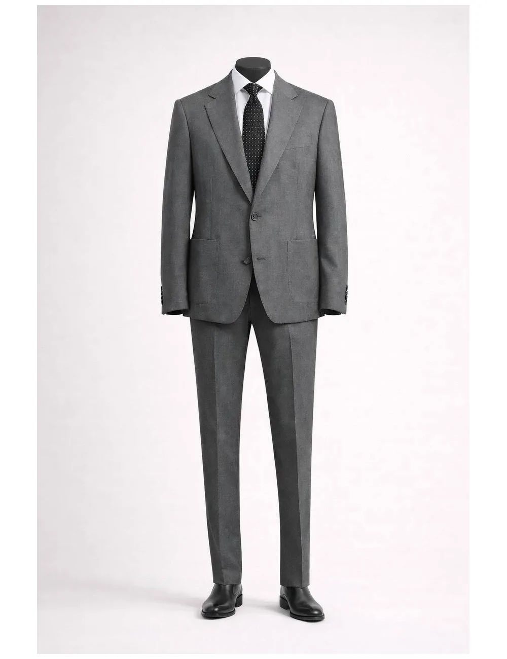 Abito grigio monopetto