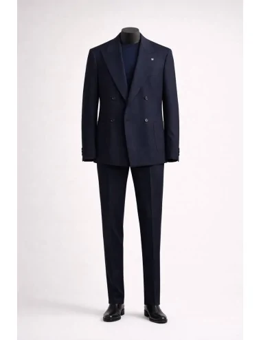Abito blu doppiopetto