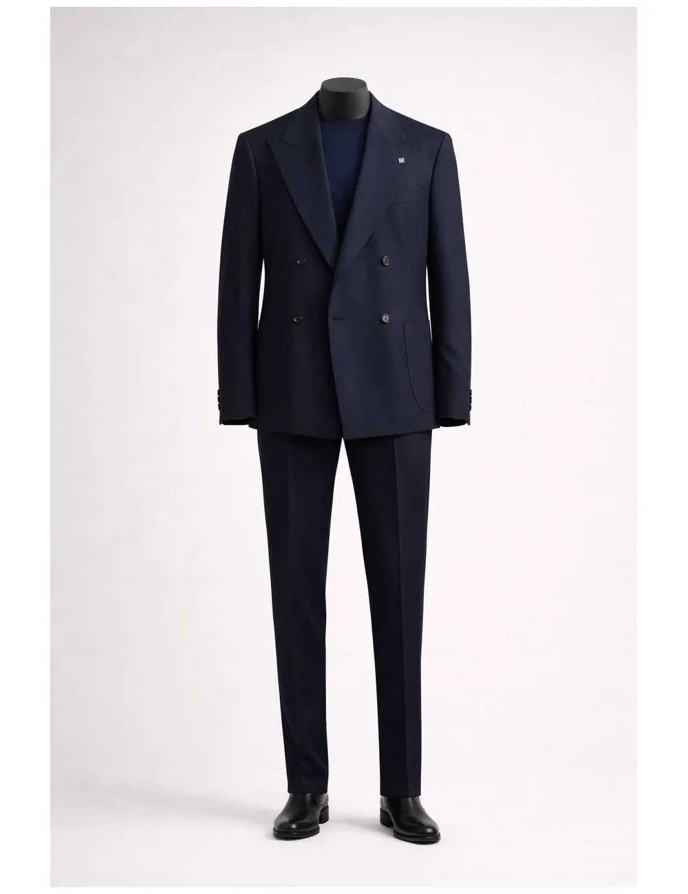 Abito blu doppiopetto