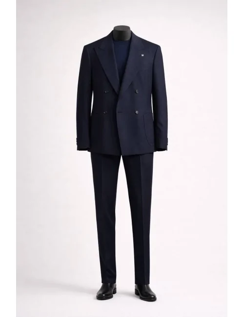Abito blu doppiopetto