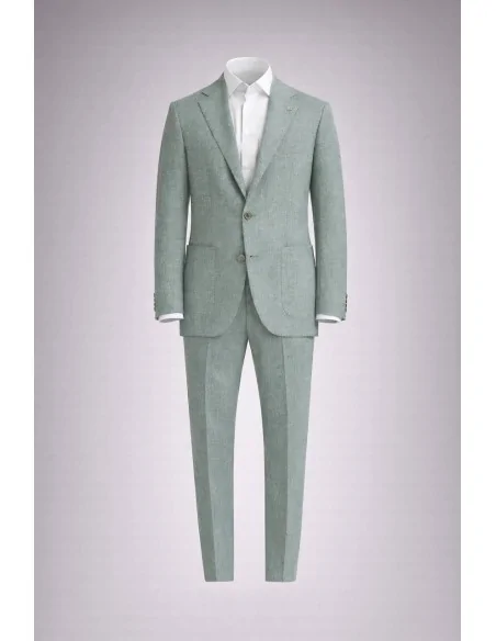 Abito verde monopetto