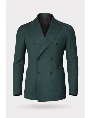 Giacca verde doppiopetto