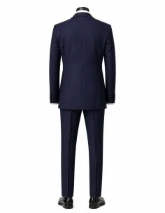 Abito Blu Con Gilet 2