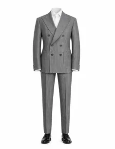 Abito Gessato Grigio