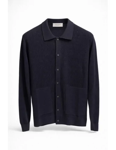 Maglia camicia traforata