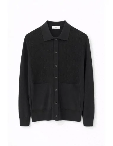 Maglia camicia traforata