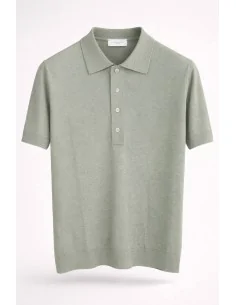Polo in seta e cotone