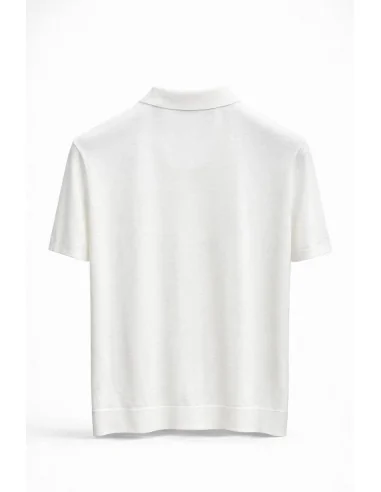 Polo in seta e cotone