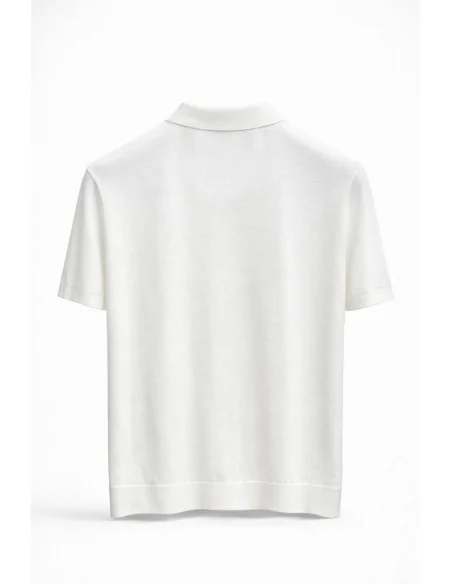 Polo in seta e cotone