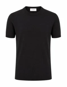 Maglia girocollo seta e cotone