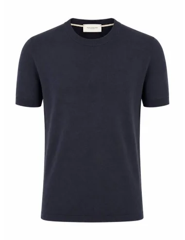 Maglia girocollo seta e cotone