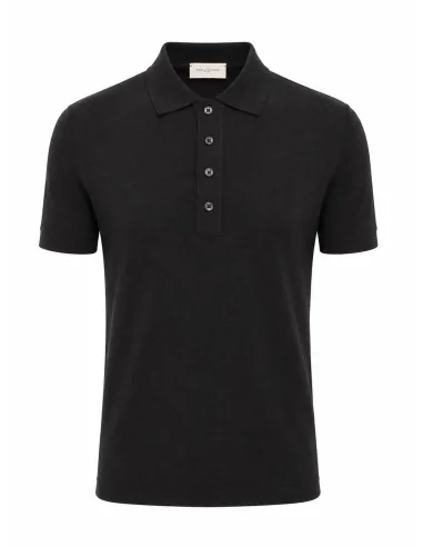 Polo in seta e cotone