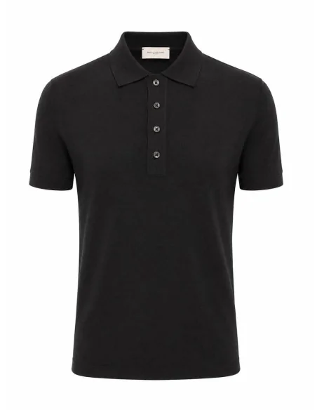 Polo in seta e cotone