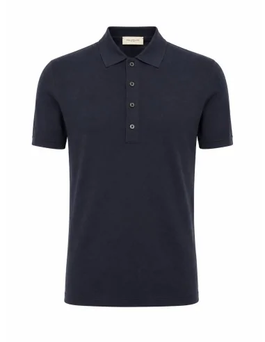 Polo in seta e cotone