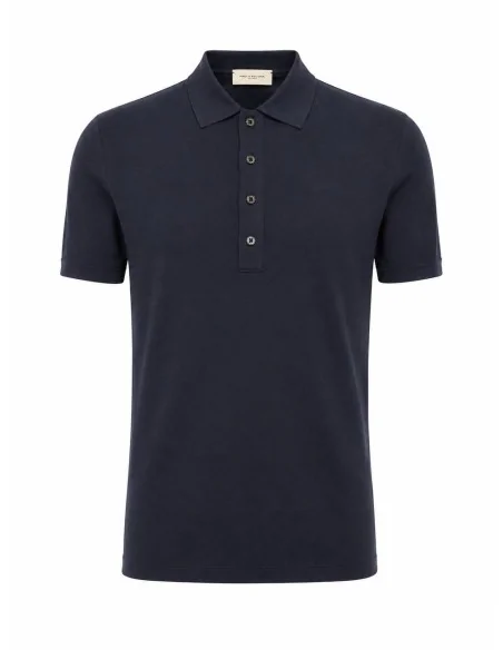 Polo in seta e cotone