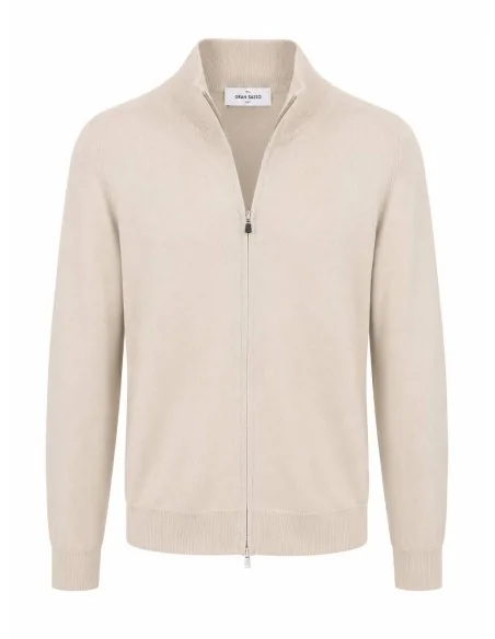 Cardigan con zip