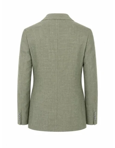 Giacca monopetto in lino e cotone