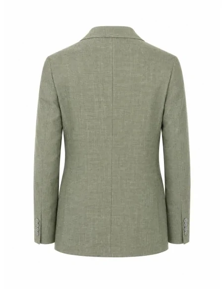 Giacca monopetto in lino e cotone