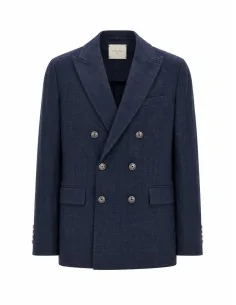 Blazer doppiopetto denim