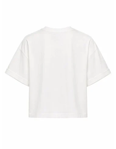T-shirt bianca in cotone